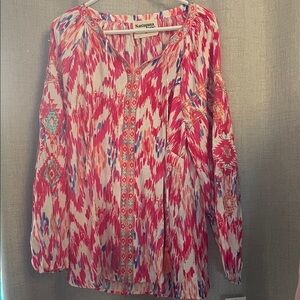 Savannah Jane Blouse with Tassels size 1XL NWT